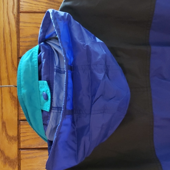 Women's Columbia Unlined Jacket, Blue with Black & Green, Small, Like New - Picture 5 of 7